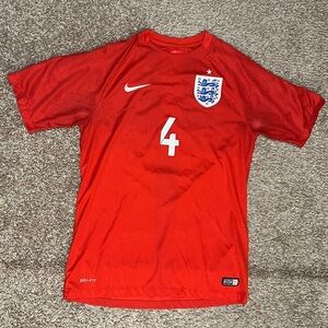 2014/15 Authentic England Away Soccer Jersey (Steven Gerrard #4)